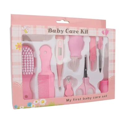 10 Pcs Baby Grooming & Healthcare Kit | Newborn Care Accessories Set | Safety Grooming Kit for Infants & Toddlers
