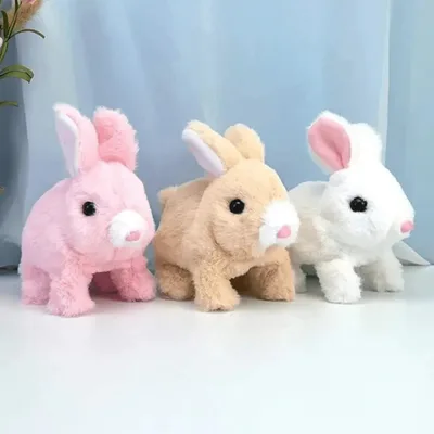 Plush Bunny Rabbit Pet Toy | Interactive Walking & Talking Toy for Kids